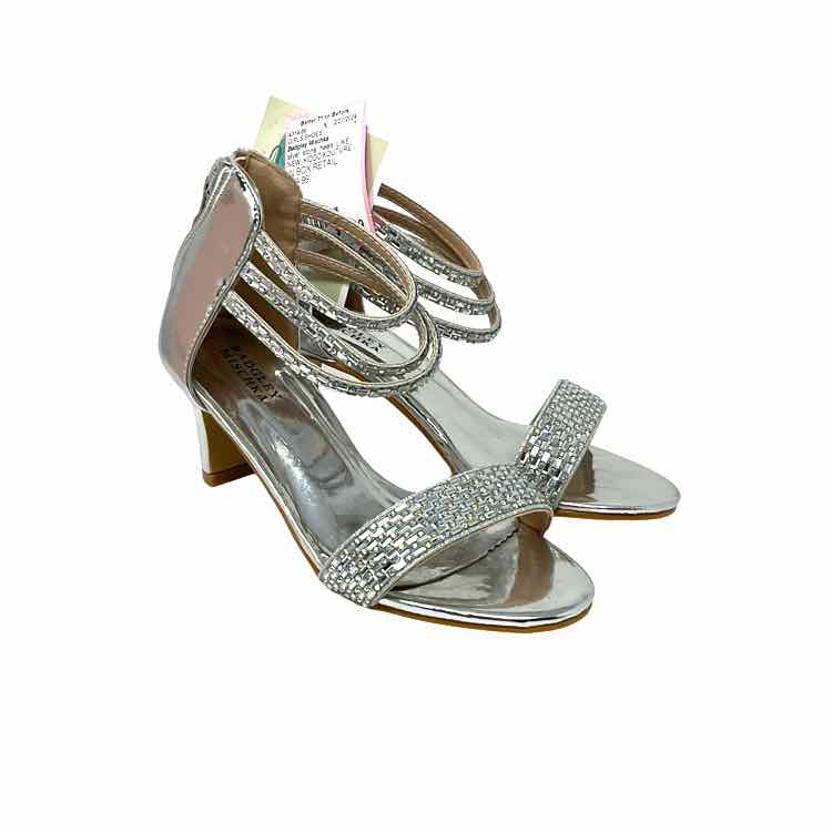 Silver Shiny Sequined Platform Open Toe Gladiator High Heels Shoe – Kalsord